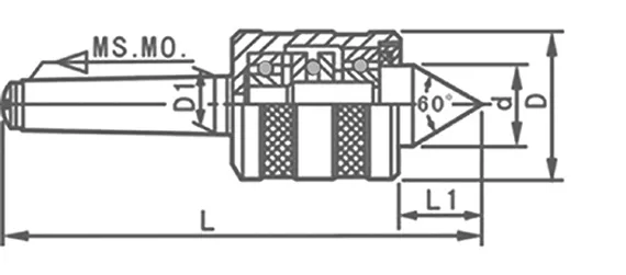 Центр вращающийся нормальной точности, КМ4, арт. D414