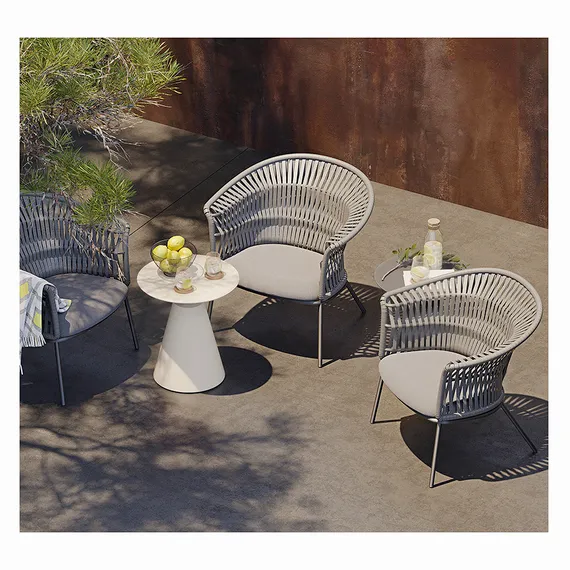 Плетеный стул Haugen, серый