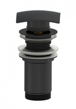 Донный клапан для раковины с переливом 1 1/4 WONZON & WOGHAND, Черный матовый (WW-88SS08-MB)