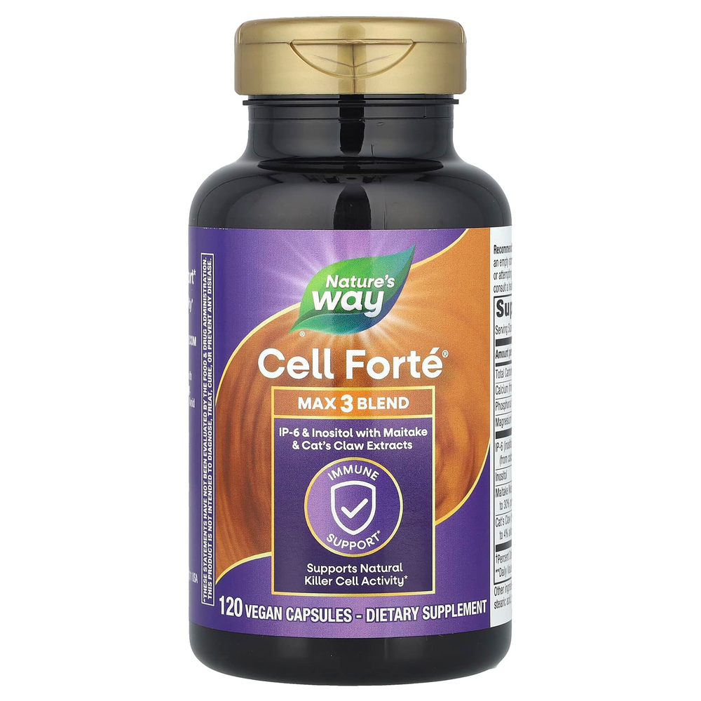 Nature's Way, Cell Forté® MAX 3, смесь 120 веганских капсул