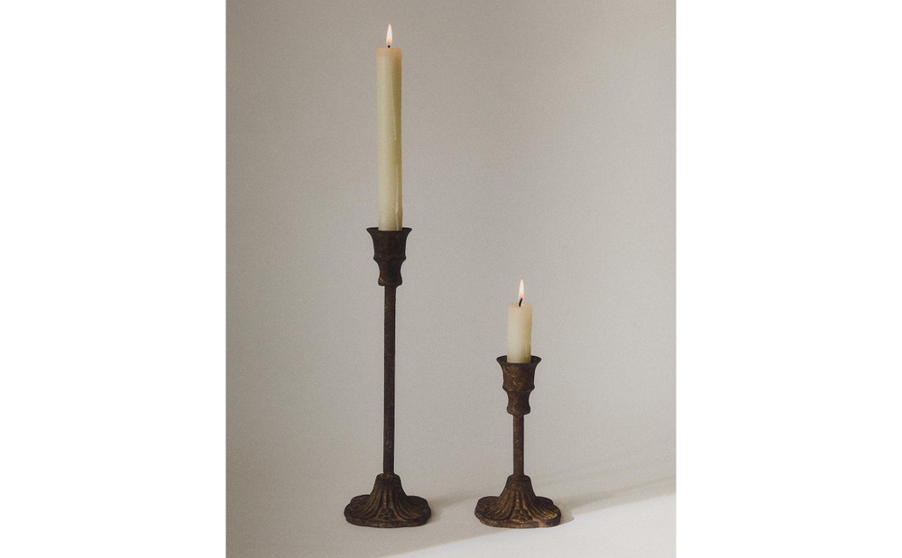 Zara Home Подсвечник из металла, 17.7 см