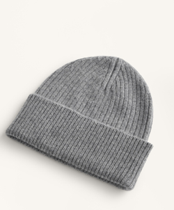 Oysho Шапка из 100% кашемира, серый меланж