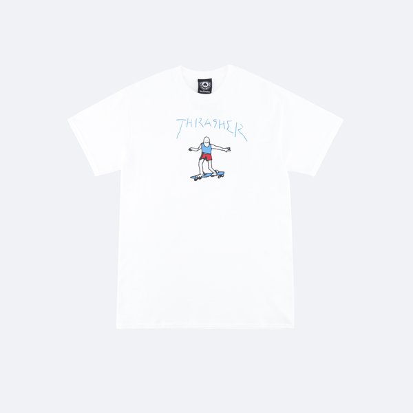 Футболка Thrasher Gonz (white/blue) артикул: - купить в магазине Дайс
