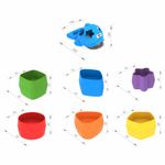 Игра-сортер дидактическая "Дельфин", пластиковая, 6 формочек, НОРДПЛАСТ, 791