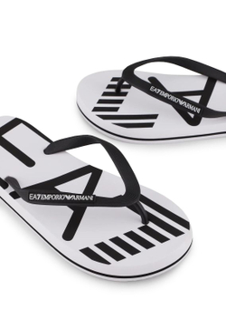 Сланцы EA7 Unisex Plastic Shoes Beachwear - white/black