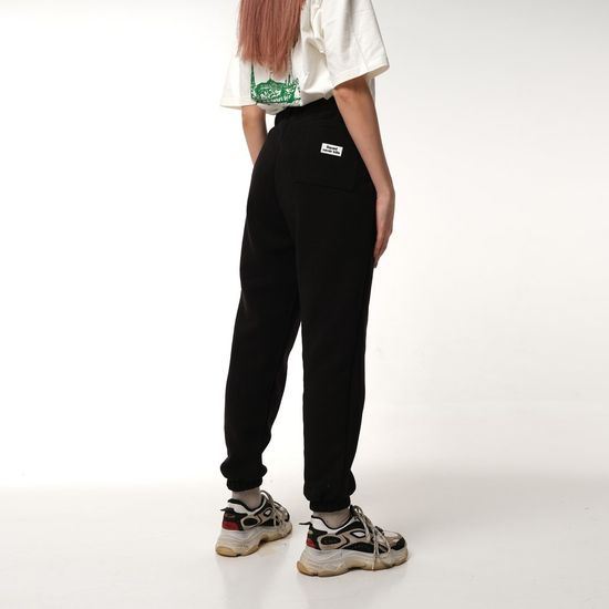 Штаны Dissident Sweatpants Never Logo (black)