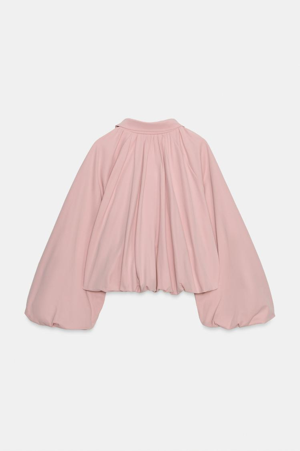 ZARA БОМБЕР С РУКАВАМИ-БУФФАМИ, ЦВЕТ РОЗОВОГО ДЕРЕВА