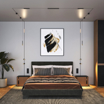 Mini Magnetic Трековый поворотный светильник 9W 3000K черный 85159/01