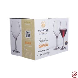 Набор бокалов для вина Crystalite Bohemia GAVIA 290 мл (6 шт)