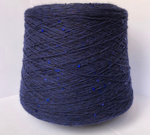 NEW Пряжа Кашемир ECO cashmere синий + пайетки