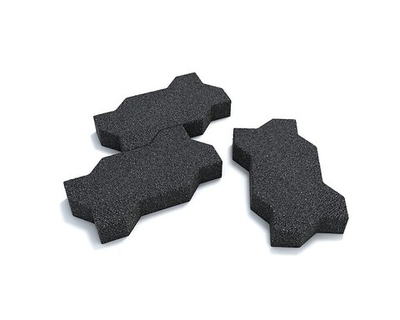 Брусчатка "Волна" 26х13х2 см Черная