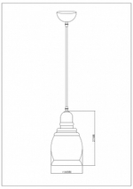 Подвесной светильник Escada Fireside 1101/1