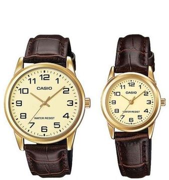Парные часы Casio Standard: MTP-V001GL-9B и LTP-V001GL-9B