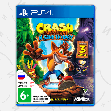 Игра Crash Bandicoot N. Sane Trilogy (PS4, английская версия)