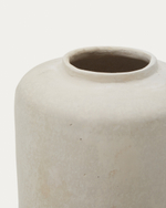 Ваза Serina из папье-маше белого цвета 34 см