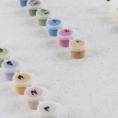 Nömrəli Rəngləmə Lori Çərçivədə  30*40 СМ "Летний серпантин"