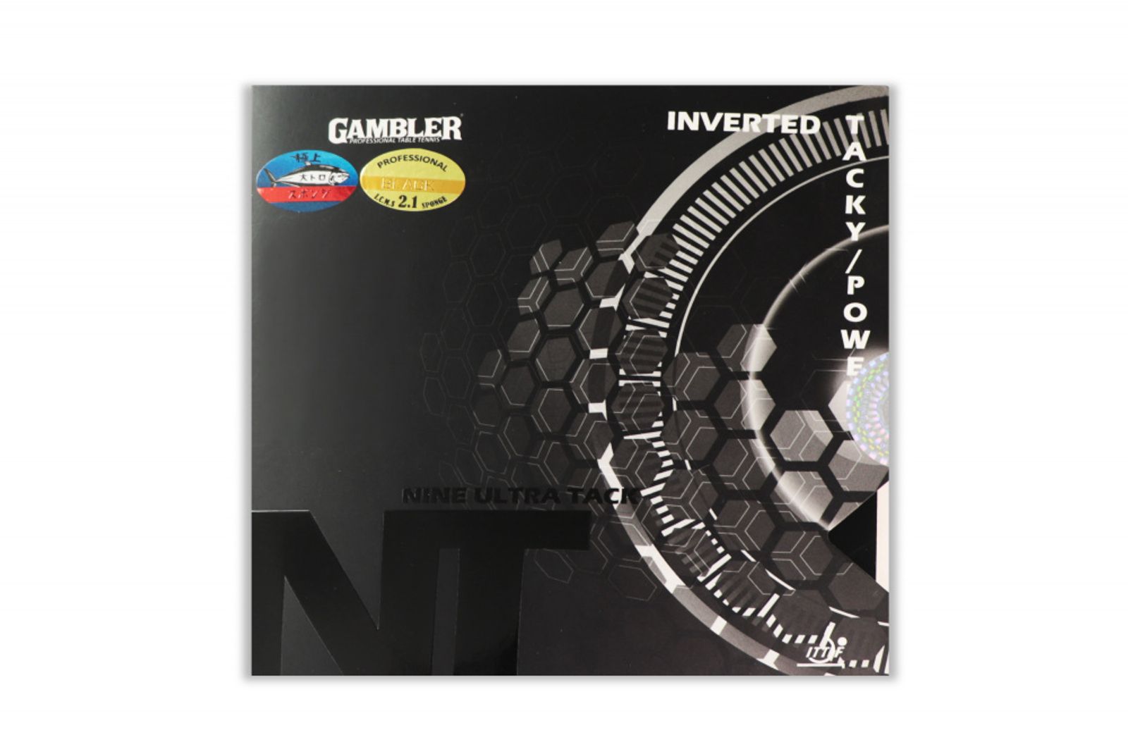 Накладка для ракетки GAMBLER NINE ULTRA TACK 2.1MM BLACK фото №1