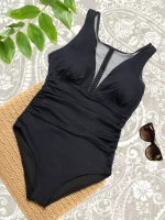 купальник слитный для бассейна утягивающий костюм