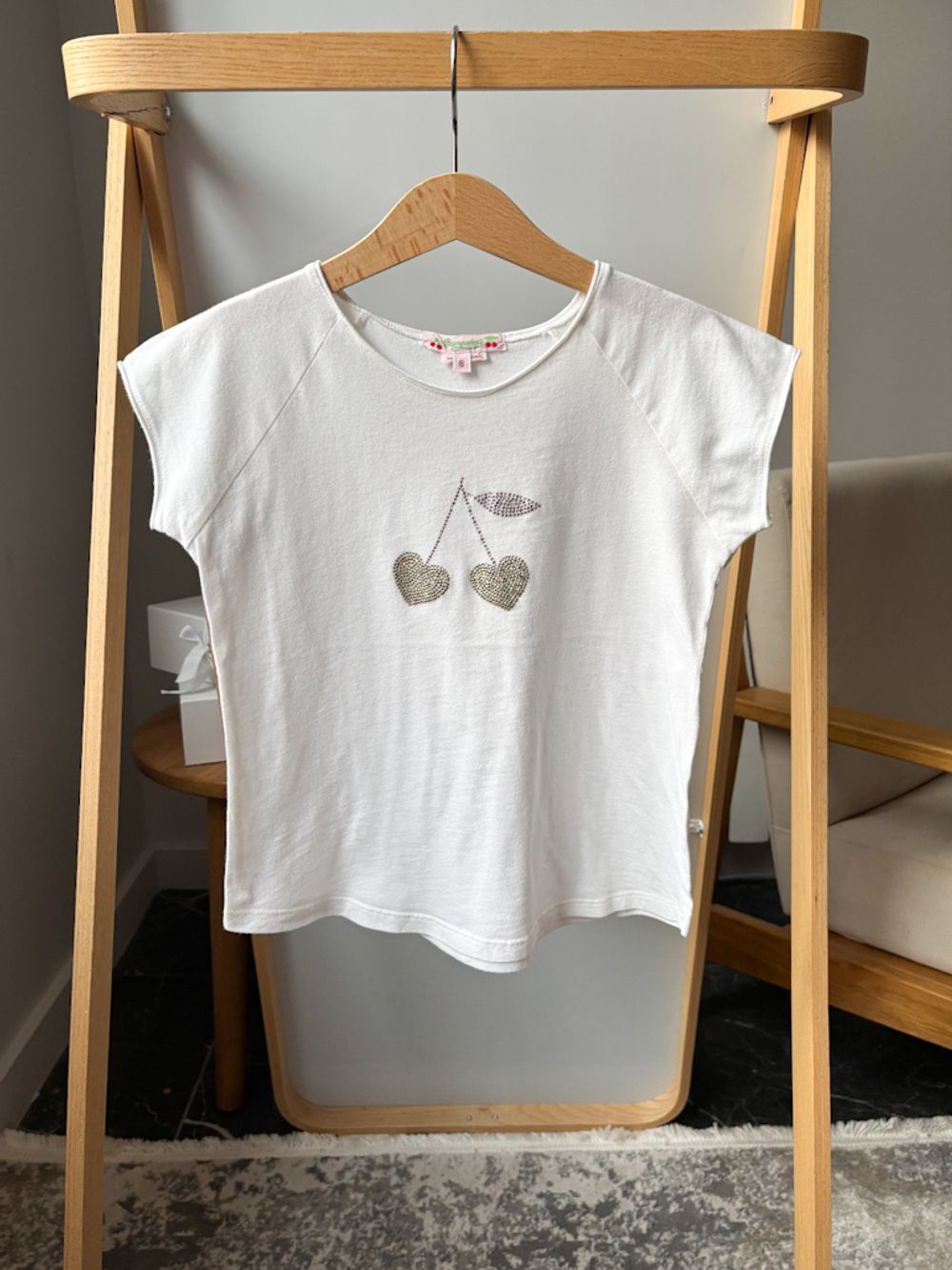 Хлопковая футболка Bonpoint, 128