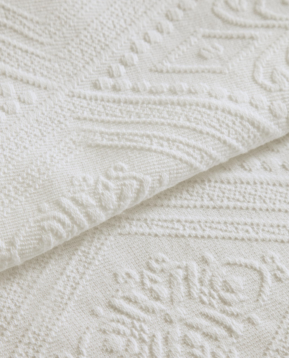 Zara Home покрывало из хлопка, белый · 6191/006