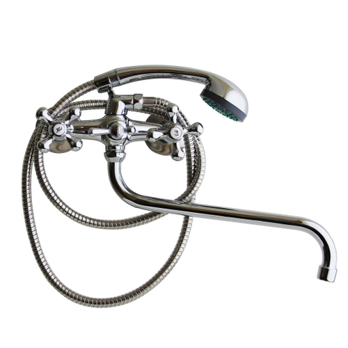 Смеситель для ванны и раковины 1/2 рез T.MARKT 081-2010 Крест  ШАР ПЕРЕКЛ