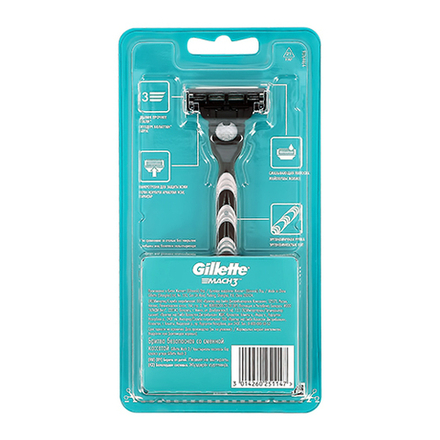 GILLETTE MACH3 Бритва с 1 сменной кассетой