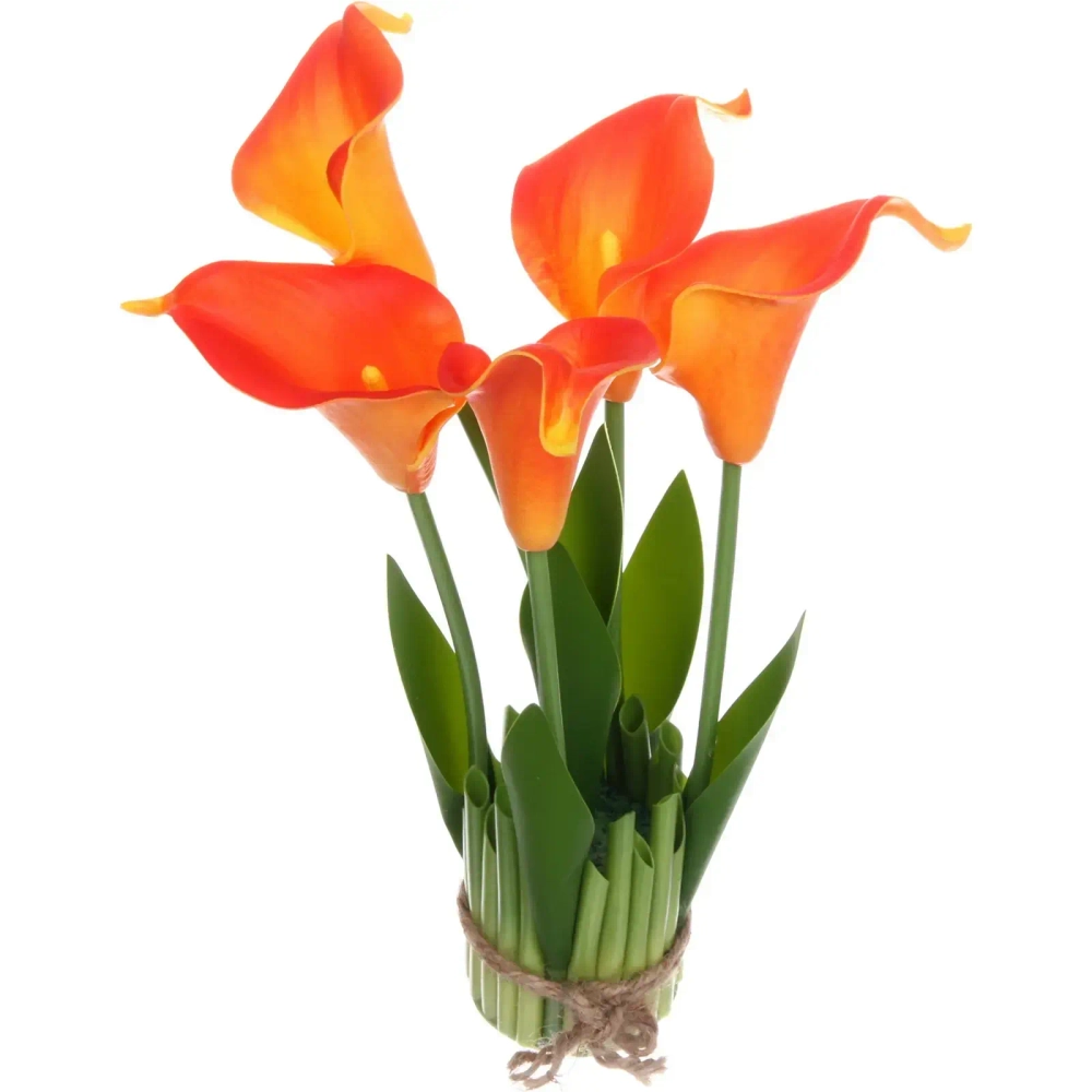 Цветочная композиция «Весенняя рапсодия» 15*30смКаллы оранжевые