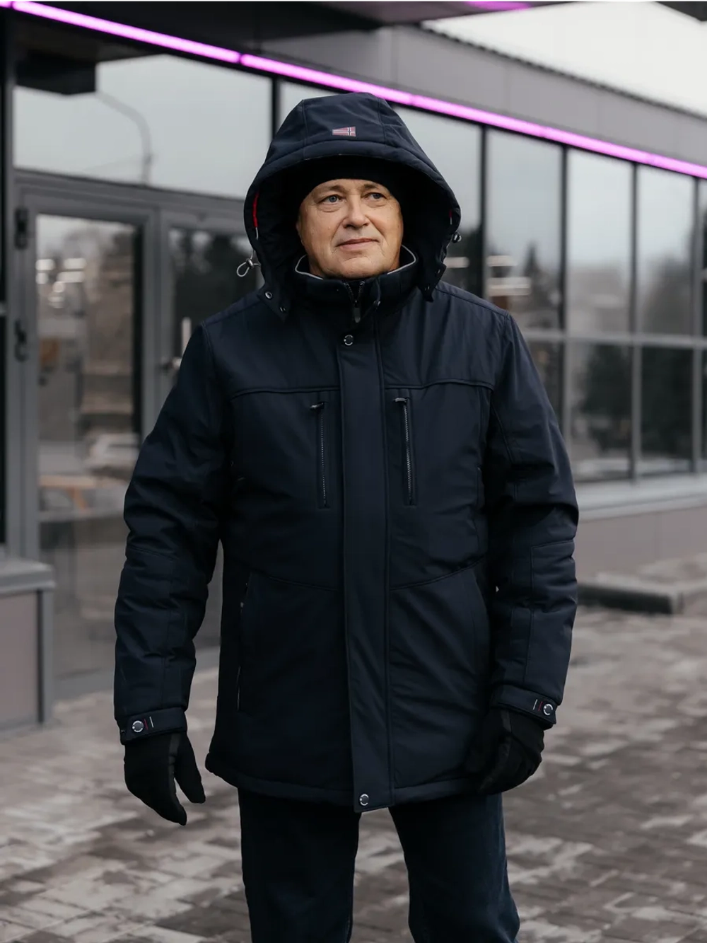 Куртка зимняя теплая короткая