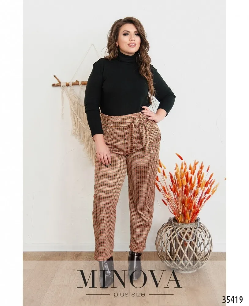 Брюки 735-1-рыжий Minova