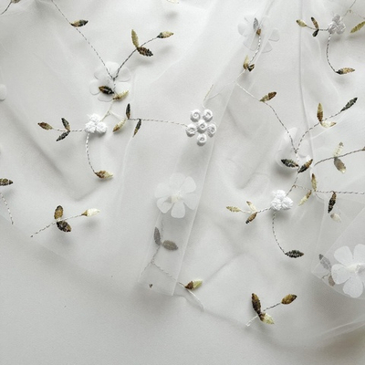 Фатин Белые цветы