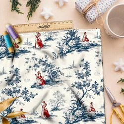 Ткань Ниагара Софт пасторальные мотивы