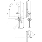 Смеситель для кухонной мойки одноручный CERAPLAN Ideal Standard BD339AA