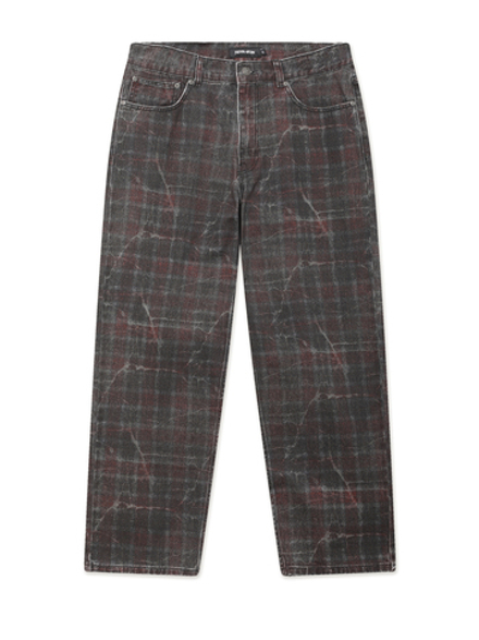 Мужские Джинсы Distressed Plaid Fecke