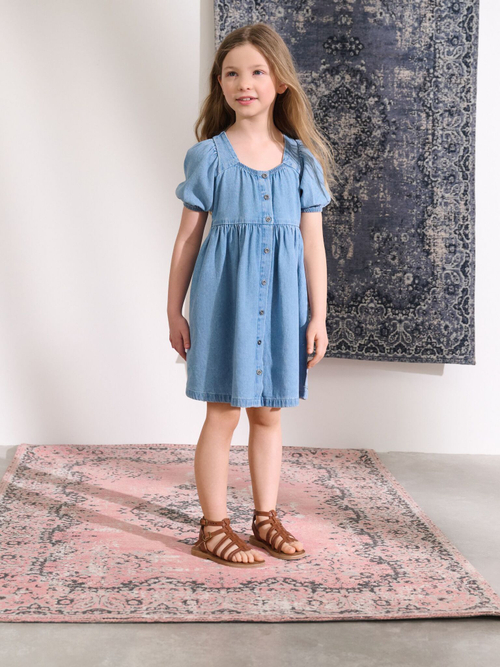 Платье джинсовое для девочки Next E36-499, Синий