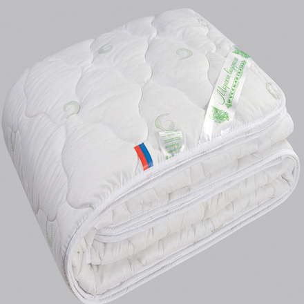 Одеяло "РУ. МОРСКИЕ ВОДОРОСЛИ" Русская сказка, стандарт, плотность 300 г/м2, тик 100% хлопок, Россия.