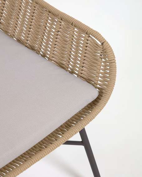 Плетеное кресло Abeli бежевоe