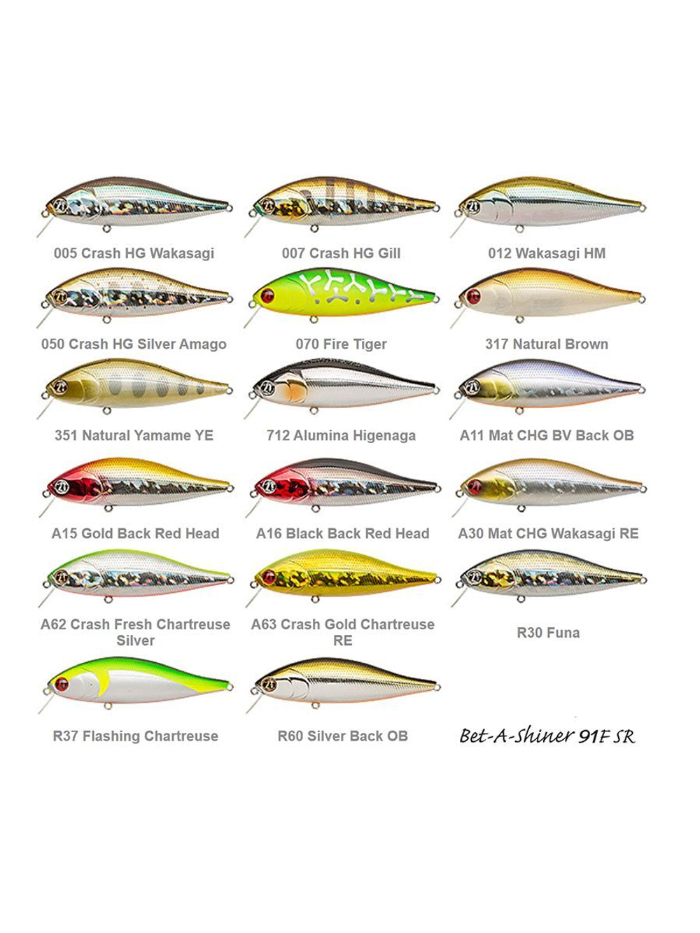 Воблер для рыбалки Pontoon21 Bet-A-Shiner 91F-SR, 91мм, 16.4 гр., 0.1-0.3 м., цвет 005