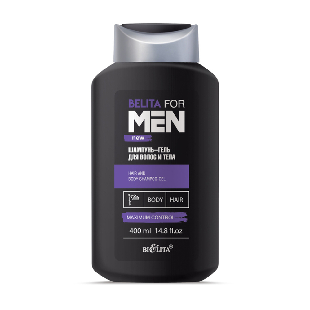 BELITA FOR MEN Шампунь-Гель для волос и тела 400 мл
