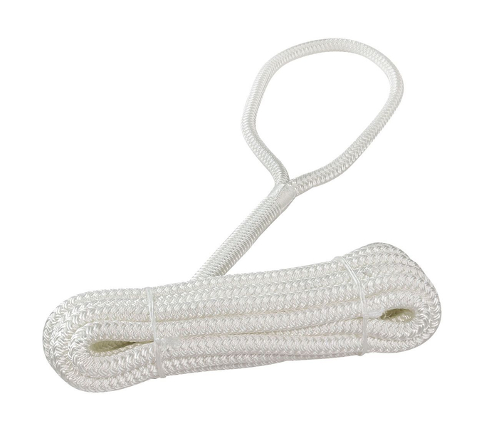 Конец швартовый d12мм, L5м, белый, Marine Rocket