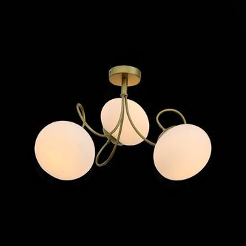 SL717.202.03 Светильник потолочный Золото/Белый E27 3*40W ACINI