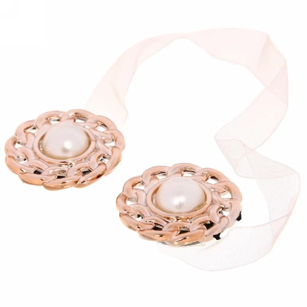 Подхват для штор на магните «Жемчужный браслет» 4см S1415 Ультрамарин