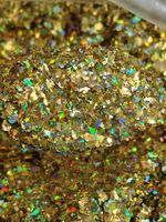 Хлопья - слюда 88807 Золото голографик - для литья изделий и творчества