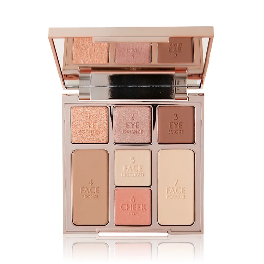 Charlotte Tilbury Instant Look Of Love in A Palette румяна, хайлайтер, бронзер Glowing Beauty