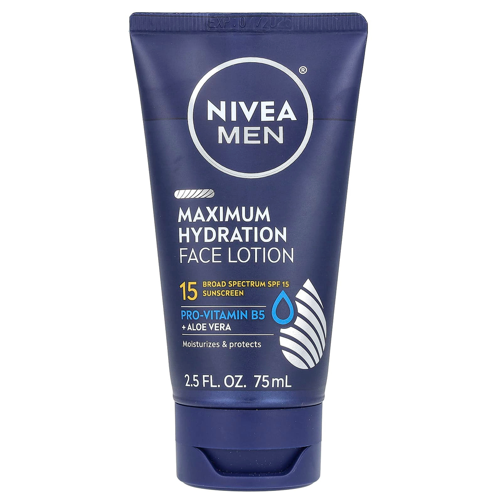 Nivea, Для мужчин, лосьон для максимального увлажнения лица, SPF 15, 75 мл (2,5 жидк. унц.)