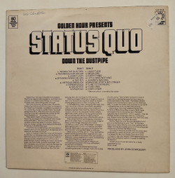 Винтажная виниловая пластинка LP Status Quo Down The Dustpipe (UK 1975)