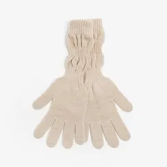 Перчатки женские, цвет бежевый, размер 18