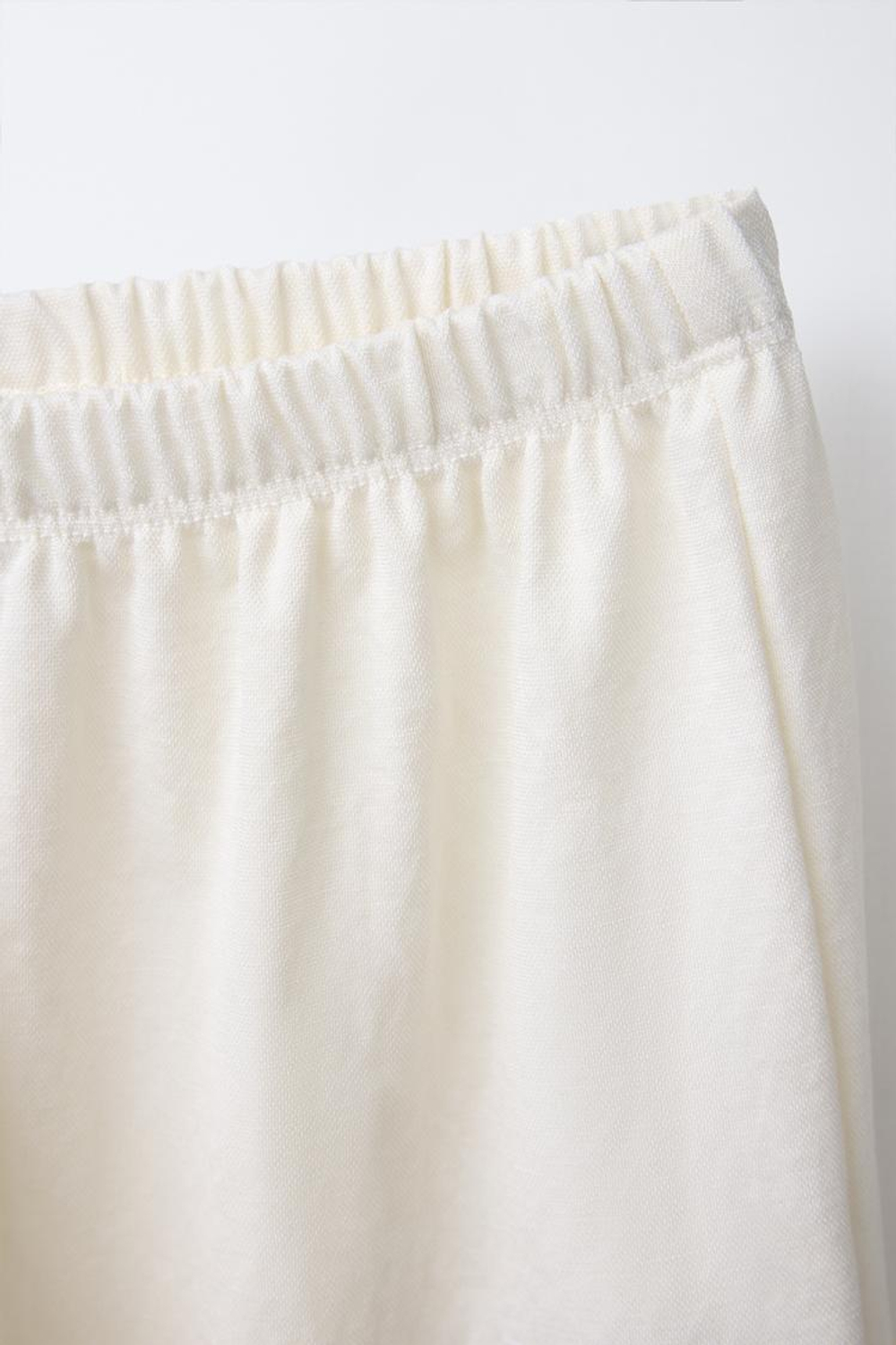 ZARA БРЮКИ СВОБОДНОГО КРОЯ, ЭКРЮ