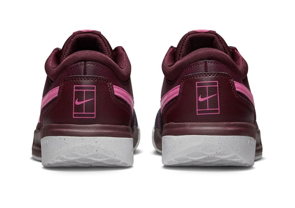 Женские Кроссовки теннисные Nike Zoom Court Lite 3 Premium - burgundy crush/pinksicle/hyper pink