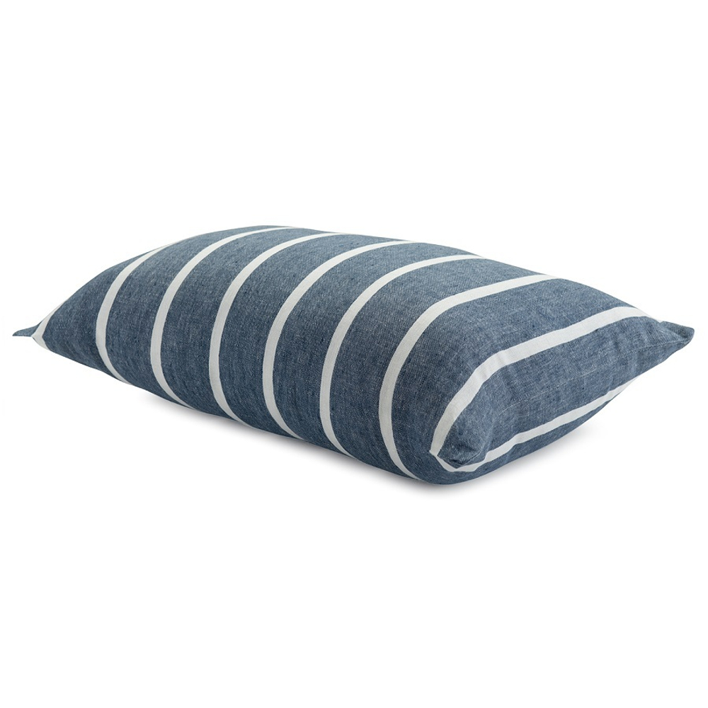 Наволочка декоративная 40x60 Tkano Essential синяя в полоску