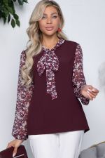 Блуза Рошель (бордо) Б10438 LT Collection